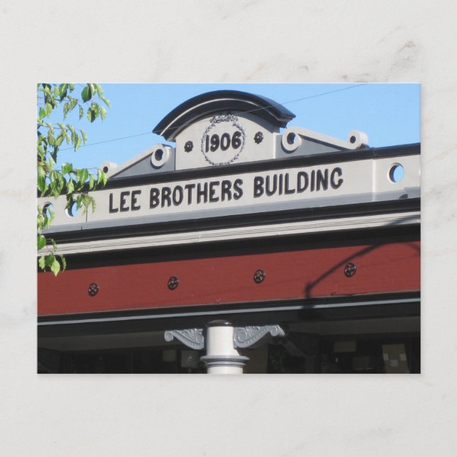 Eisenbahn Quadrat. Santa Rosa, CA Postkarte (Vorderseite)