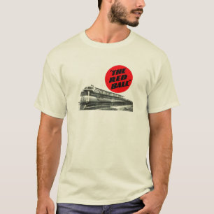 Eisenbahn-roter Ball-Eilzug T-Shirt
