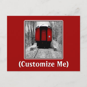 Eisenbahn Schwarzes und Rotes Erbe Postkarte