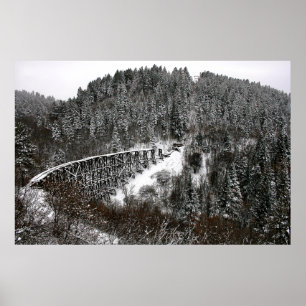 Eisenbahn Trestle in Cloudcroft New Mexico Poster