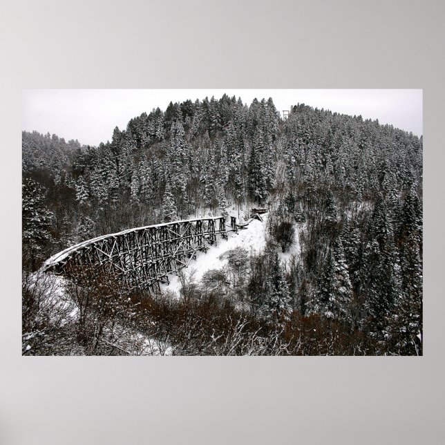 Eisenbahn Trestle in Cloudcroft New Mexico Poster (Vorne)