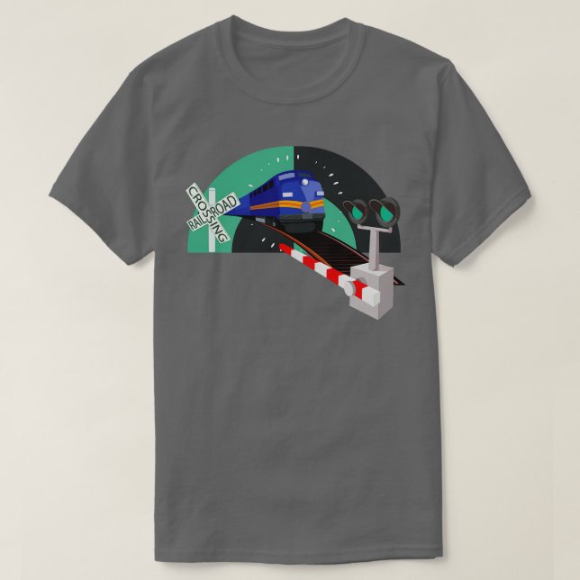 Eisenbahn-Übergangspurbahn - Überlaufbahn 2 T-Shirt (Design vorne)