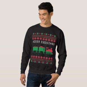 Eisenbahn Ugly Weihnachtsschwitz Sweatshirt