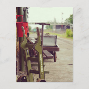 Eisenbahn-Vintage-Bahnhof Postkarte