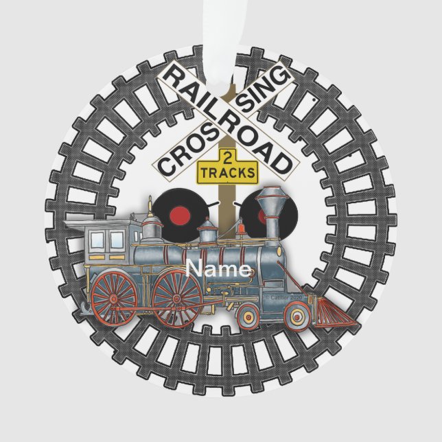 Eisenbahn Zug Ornament (Vorderseite)