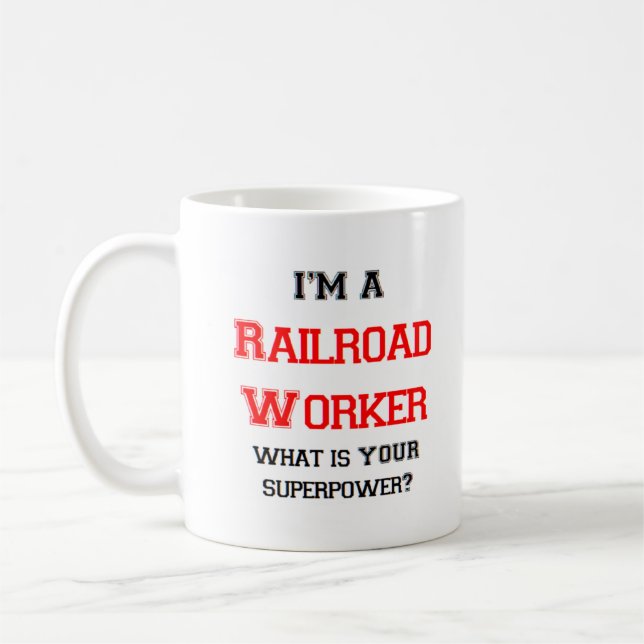 Eisenbahnarbeiter Kaffeetasse (Links)