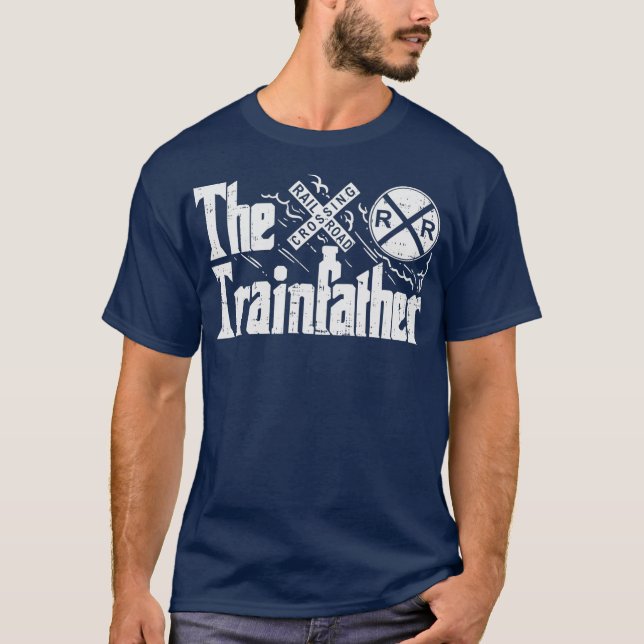 Eisenbahnbahnhof Bahningenieur Züge Geschenke T-Shirt (Vorderseite)