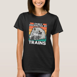 Eisenbahnbahnkollektorbahn leicht abgelenkt T-Shirt