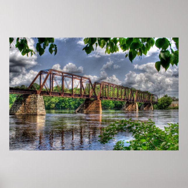 Eisenbahnbrücke Poster (Vorne)