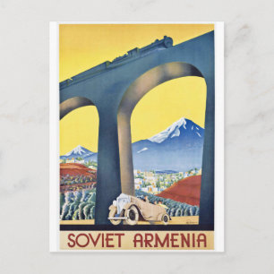 Eisenbahnbrücke Siviet Armenia Postkarte