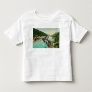 Eisenbahnbrücke über Merced Fluss Kleinkind T-shirt