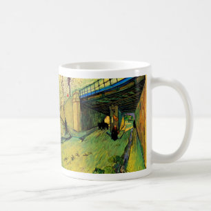 Eisenbahnbrücke über Montmajour durch Vincent van  Kaffeetasse