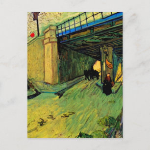 Eisenbahnbrücke über Montmajour durch Vincent van  Postkarte