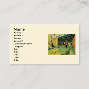 Eisenbahnbrücke über Montmajour durch Vincent van  Visitenkarte