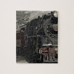 Eisenbahndekor im Vintage-Stil Puzzle