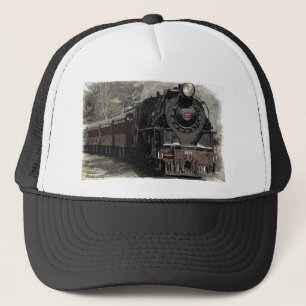 Eisenbahndekor im Vintage-Stil Truckerkappe