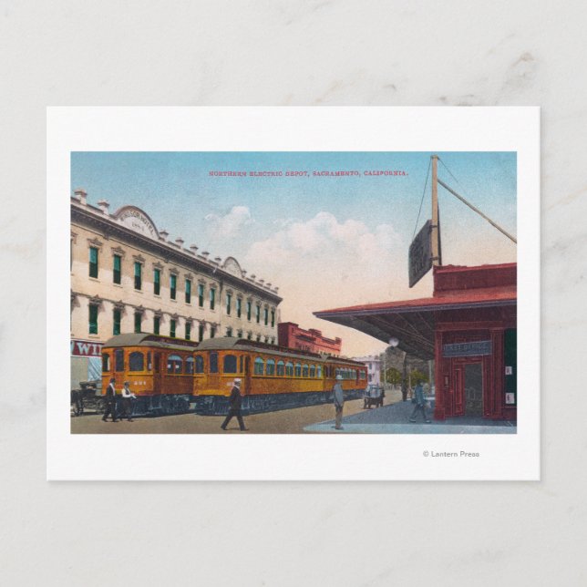 Eisenbahndepot Nord Electric Postkarte (Vorderseite)