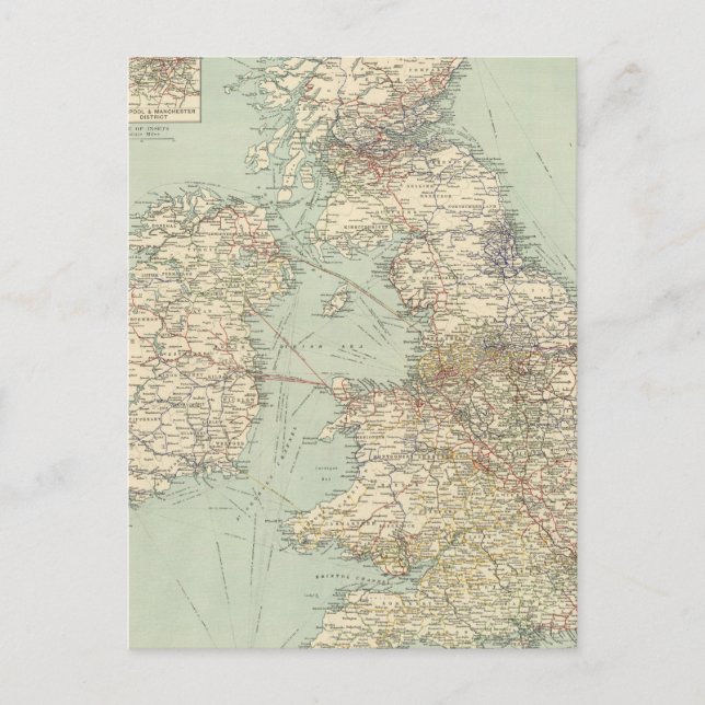 Eisenbahnen der Britischen Inseln Postkarte (Vorderseite)