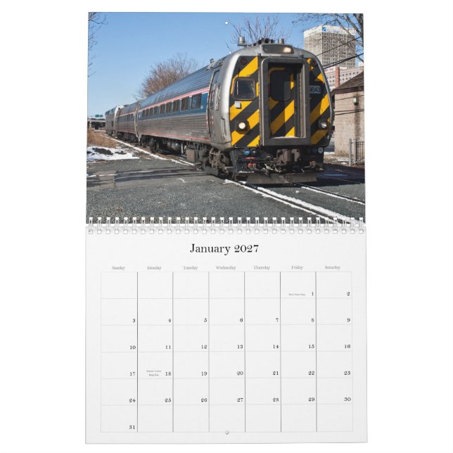 Eisenbahnen der Ostküste V1 Kalender (Jan 2027)