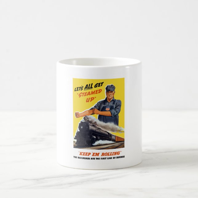 Eisenbahnen sind die erste Verteidigungslinie -- Tasse (Mittel)