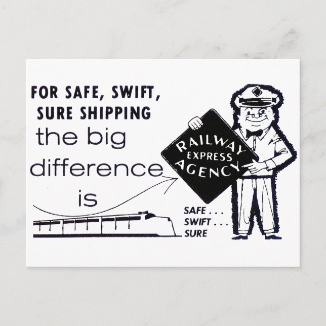EisenbahnExpress Agentur 1959 Postkarte (Vorderseite)