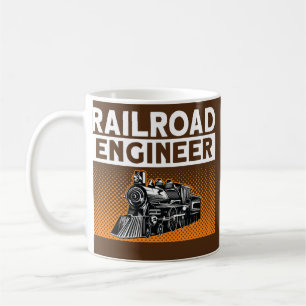 Eisenbahningenieur Eisenbahn Erwachsene Kinder Bah Kaffeetasse