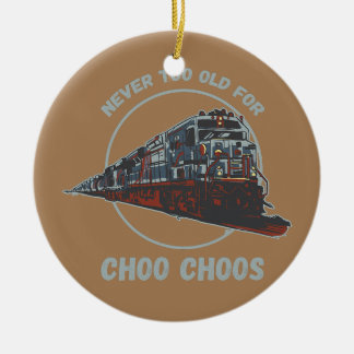 Eisenbahningenieur ist nie zu alt keramik ornament