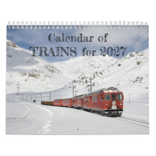 Eisenbahnkalender für 2027 Dampf und Diesel Kalender