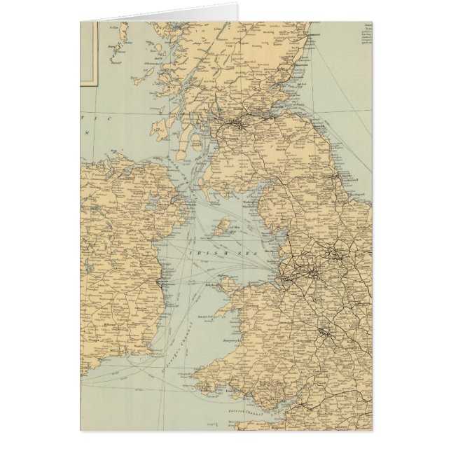 Eisenbahnkarte, Britische Inseln (Vorne)