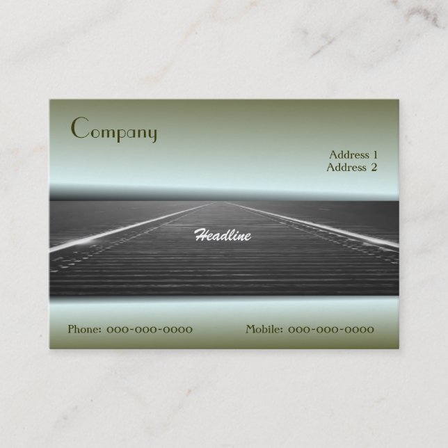 Eisenbahnkarte Visitenkarte (Vorderseite)