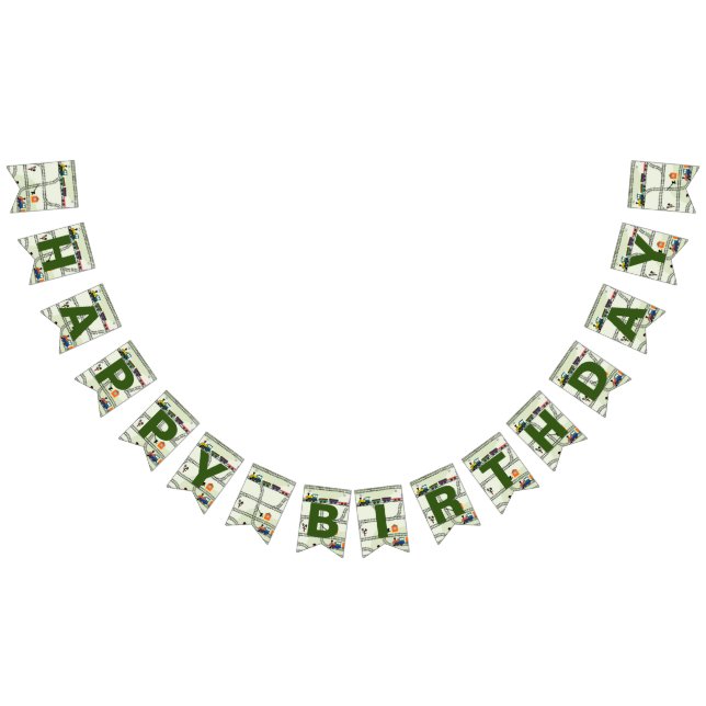 Eisenbahnkids-Züge & -Bahnen Geburtstag Wimpelkette (Alle)