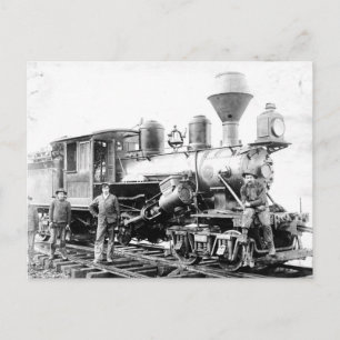 Eisenbahnlokomotive - altes Foto Postkarte