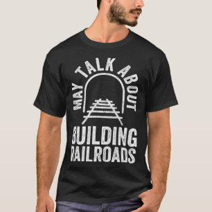 Eisenbahnmotor und Eisenbahner Eisenbahnarbeiter T-Shirt