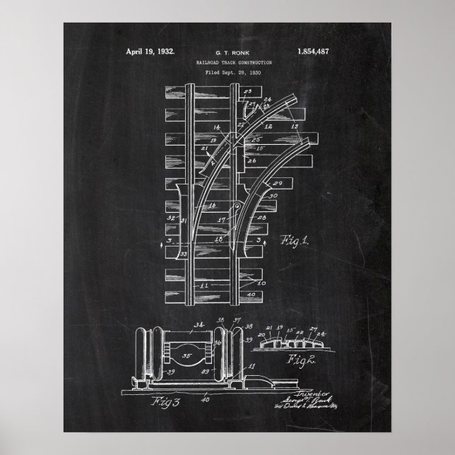 Eisenbahnpatent Poster (Vorne)
