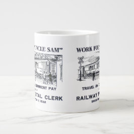 Eisenbahnpostverkäufer 1926 Jumbo-Tasse
