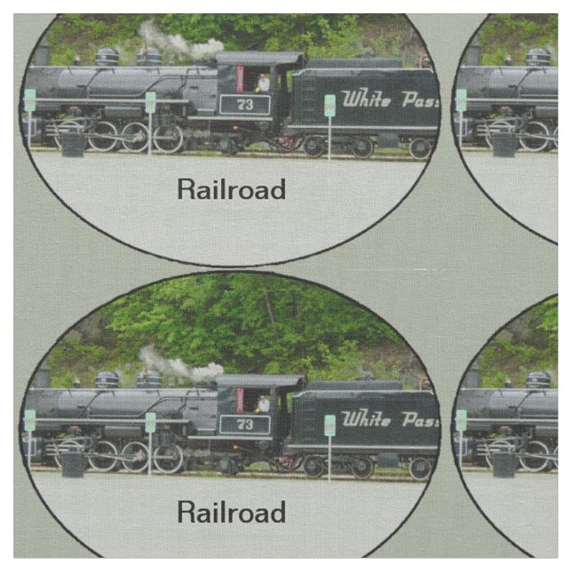 Eisenbahnstoff Stoff (Nahaufnahme)