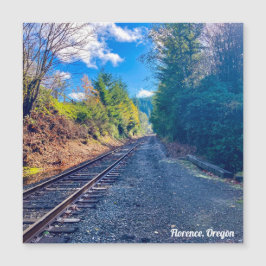 Eisenbahnstrecken in Florenz, Oregon Magnetkarte