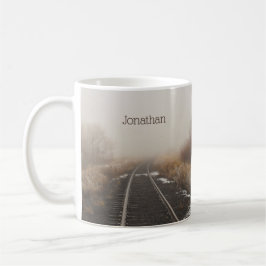 Eisenbahnstrecken Landschaftliches Personalisierte Kaffeetasse