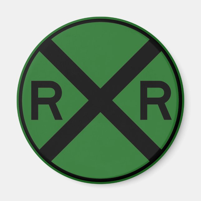 Eisenbahnüberquerung Warning Street Signalzug Magnet (Vorne)