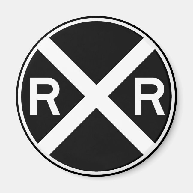 Eisenbahnüberquerung Warning Street Signalzug Magnet (Vorne)