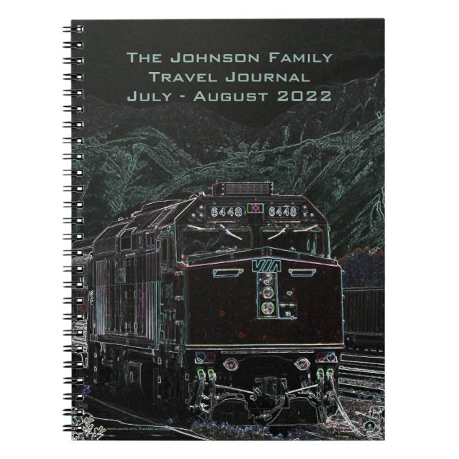 Eisenbahnverkehrslogbuch Notizblock (Vorderseite)