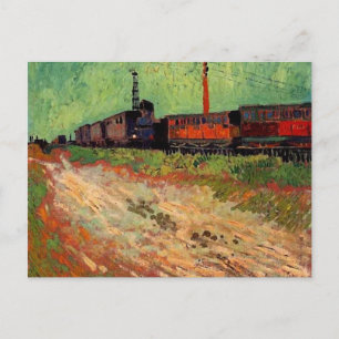 Eisenbahnwagen (F466) Van Gogh Fine Art Postkarte