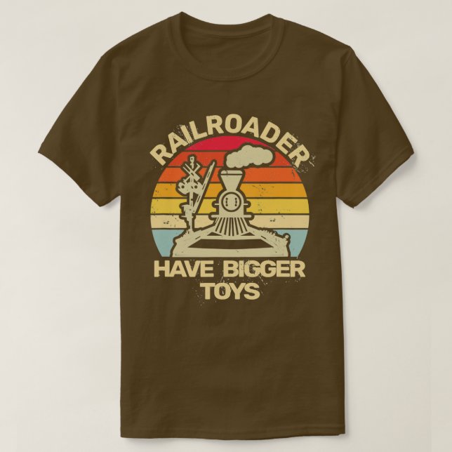Eisenbahnzüge für Männer: Vintager Triebwagen oder T-Shirt (Design vorne)