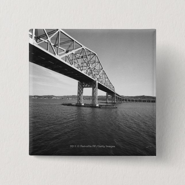 Eisenbrücke B&W Button (Vorderseite)