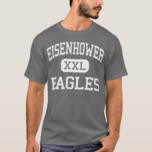 Eisenhower - Eagles - hoch - Lawton Oklahoma T-Shirt (Vorderseite)