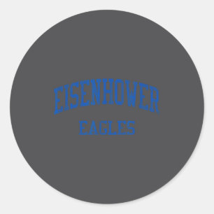 Eisenhower High School Hs Shelby Township Mi Vinta Runder Aufkleber