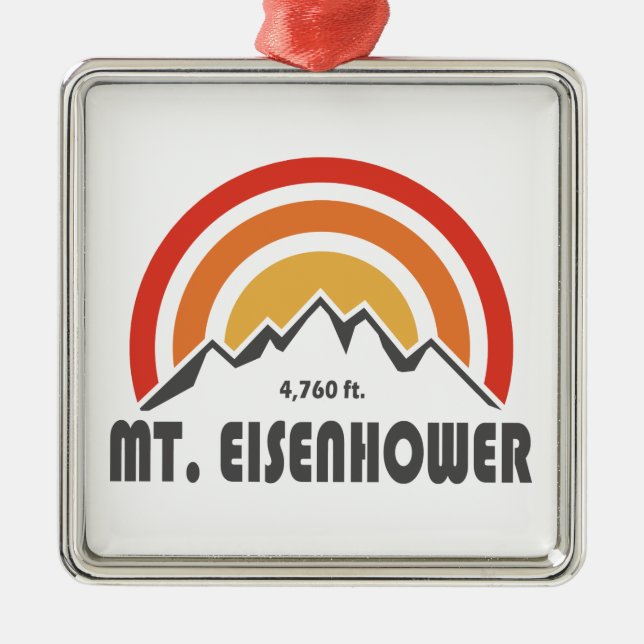 Eisenhower New Hampshire Ornament Aus Metall (Vorne)