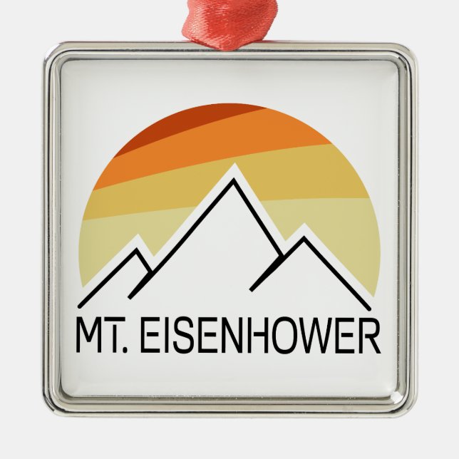 Eisenhower New Hampshire Retro Ornament Aus Metall (Vorne)