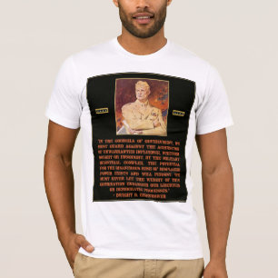 Eisenhower-Zitat warnt über T-Shirt