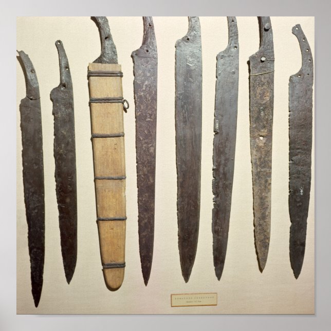 Eisenklingen für Schwerter Poster (Vorne)